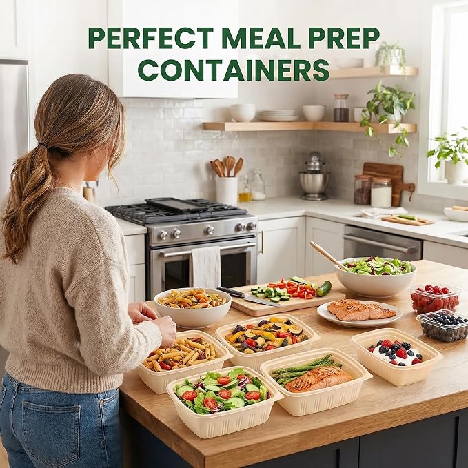 100 Piece Meal Prep Containers - Image 9
