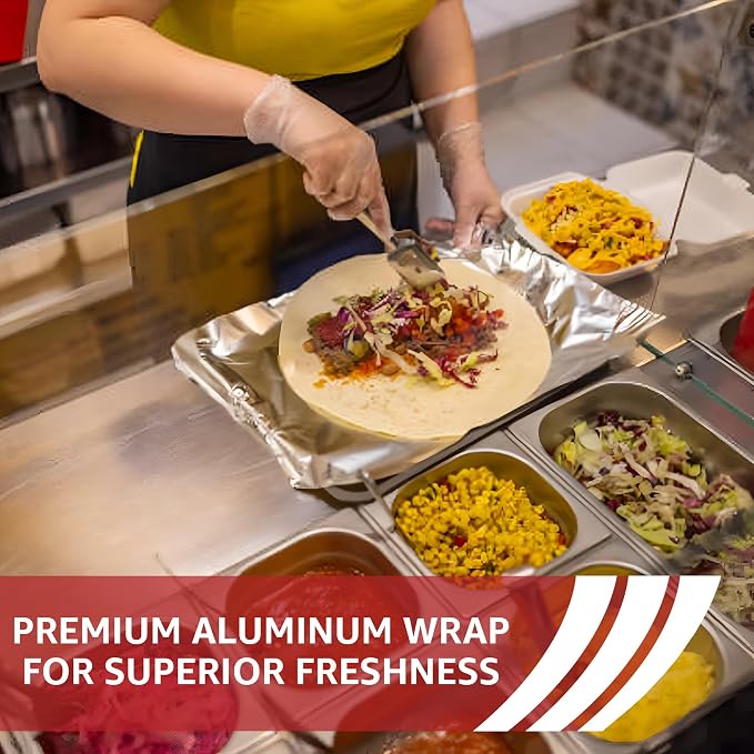 18" x 500' Heavy Duty Commercial Grade Food Safe Aluminum Foil Roll - Image 8