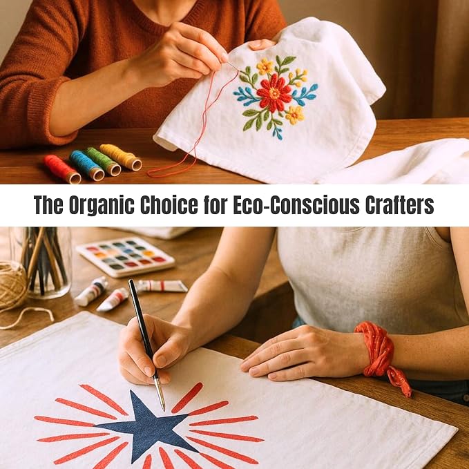 GOTS Certified 100% Organic Cotton Flour Sack | Tea Towel - Image 6
