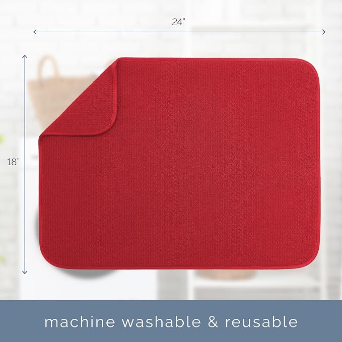 S&T INC. Dish Drying Mat, Extra Large Kitchen Counter Mat - Image 6