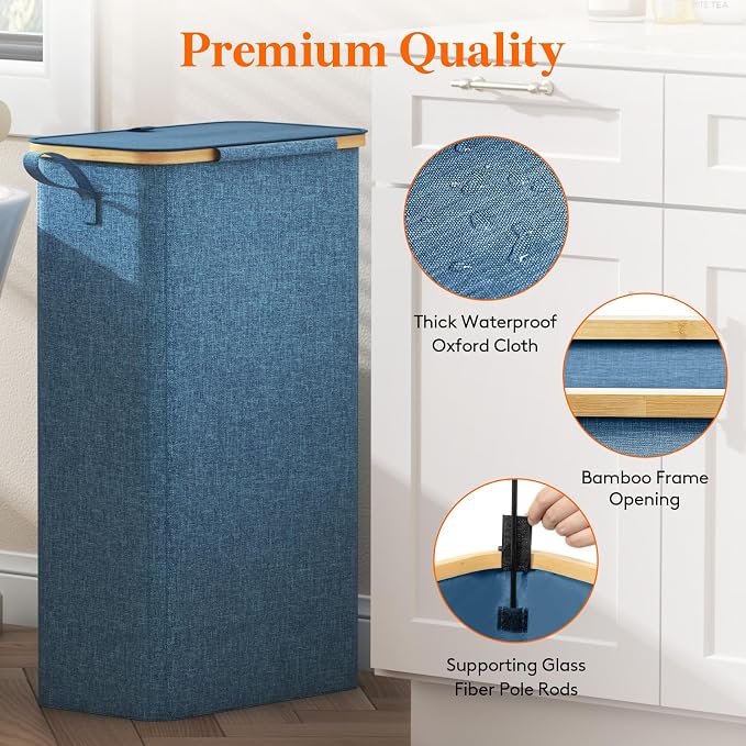 Lifewit 75L Slim Laundry Hamper - Image 7