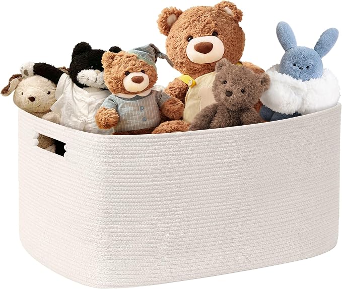 60L Woven Laundry Basket Hamper by SunNewt