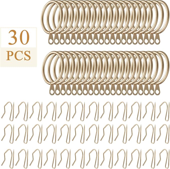 Hotop 30 Pcs Metal Curtain Rings - Image 3