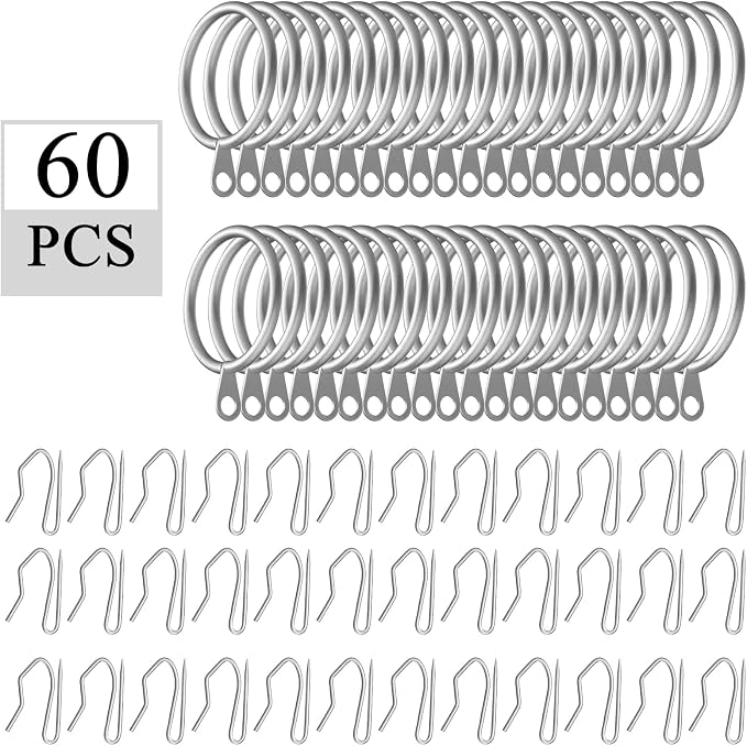 Hotop 30 Pcs Metal Curtain Rings - Image 3