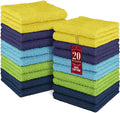 DecorRack 100% Cotton Washcloths 12x12 in by DecorRack
