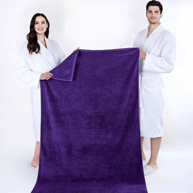 Cotton Paradise 100% Cotton Turkish Towel Set, Soft Absorbent Quick Dry - Image 5