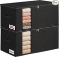 90L Rigid Structure King Size Comforter Storage Bag, 2 Pack, Stackable & by Boailydi