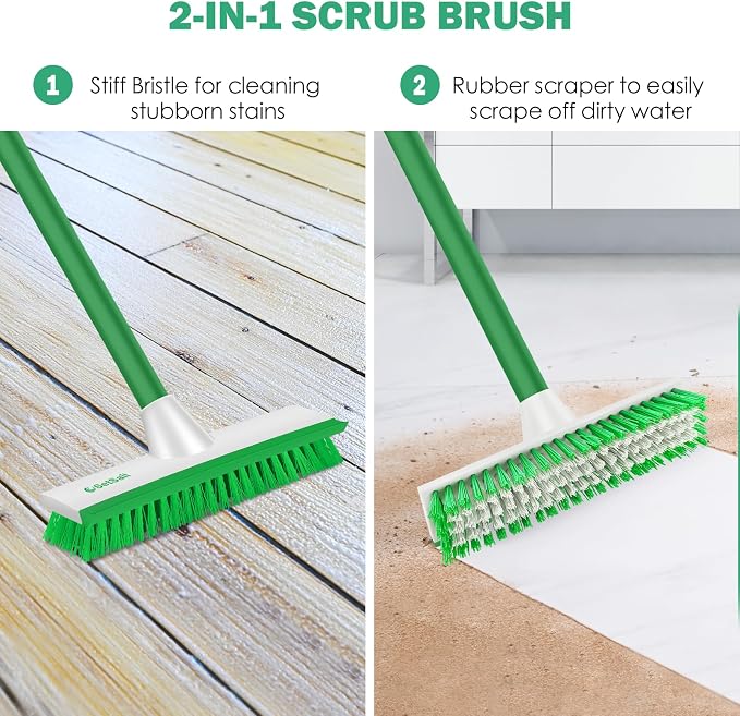 SetSail Floor Scrub Brush with 51-Inch Long Adjustable Handle Brush - Image 4