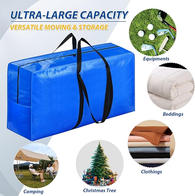 Extra Large Storage Bags, 57 Gallon XXL Jumbo Large Moving Bags Heavy Duty | 2 - Image 5