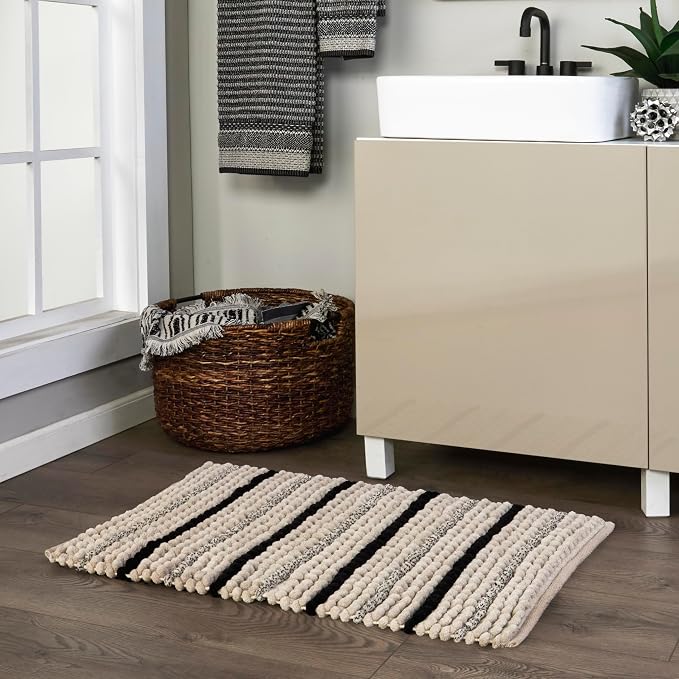 SKL Home Roseville Bath Rug, Plush Chenille, Tan | 100% Cotton - Image 2