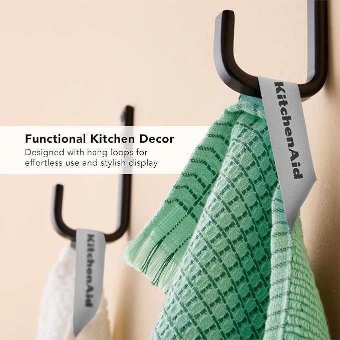 KitchenAid Gourmet Series Gridlines Kitchen Towels 3-Pack Set, 100% Cotton - Image 5
