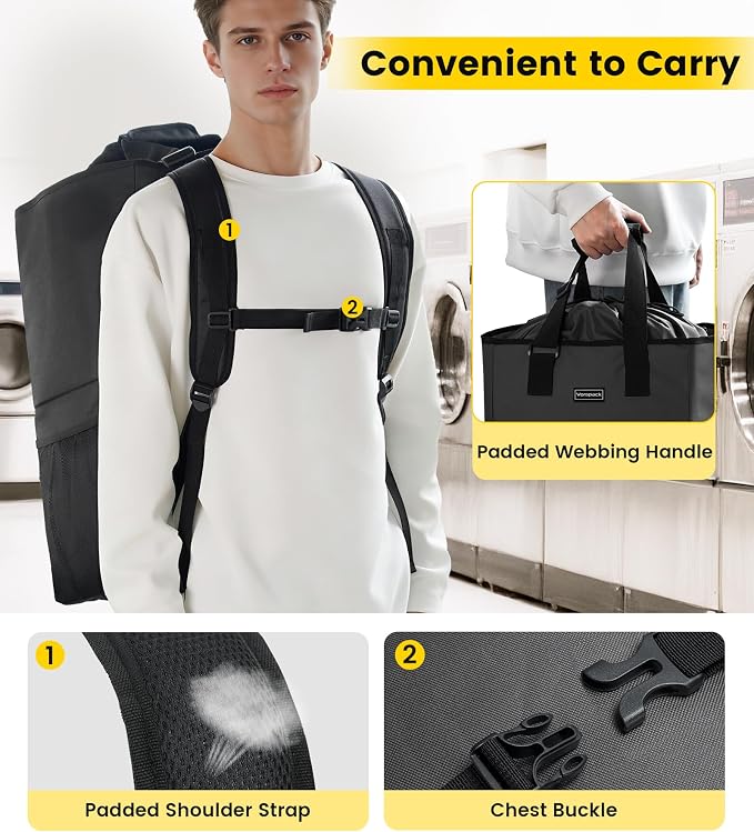 Vorspack Laundry Backpack Bag - Image 6