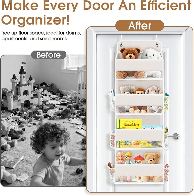 Over The Door Organizer Storage behind Door Hanging Organizer - Image 5