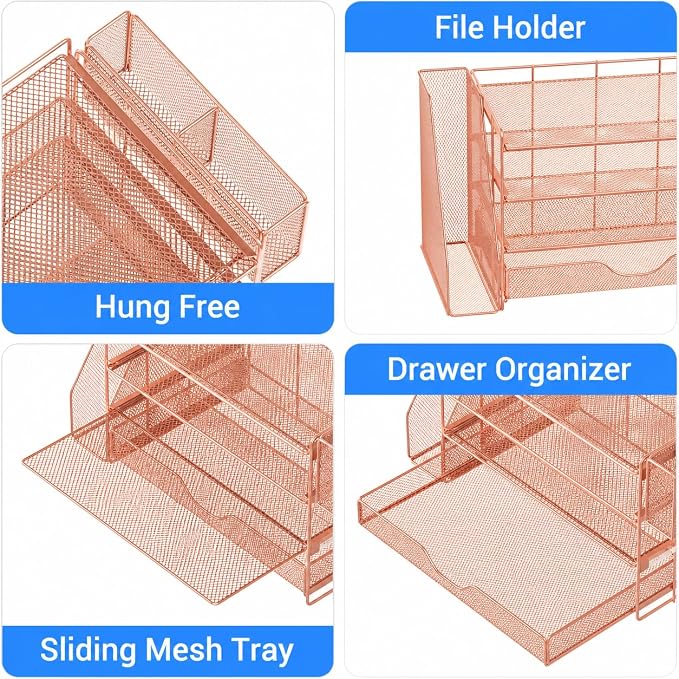 Desk Organizers and Accessories, 4-Tier Desktop File Organizer - Image 6