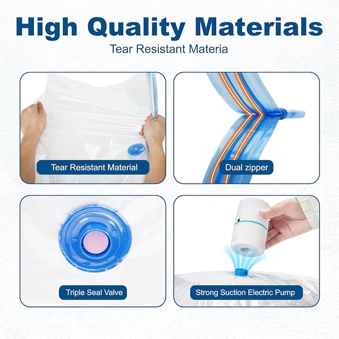 HOUSE DAY 30 Pack Vacuum Storage Bags - Image 4