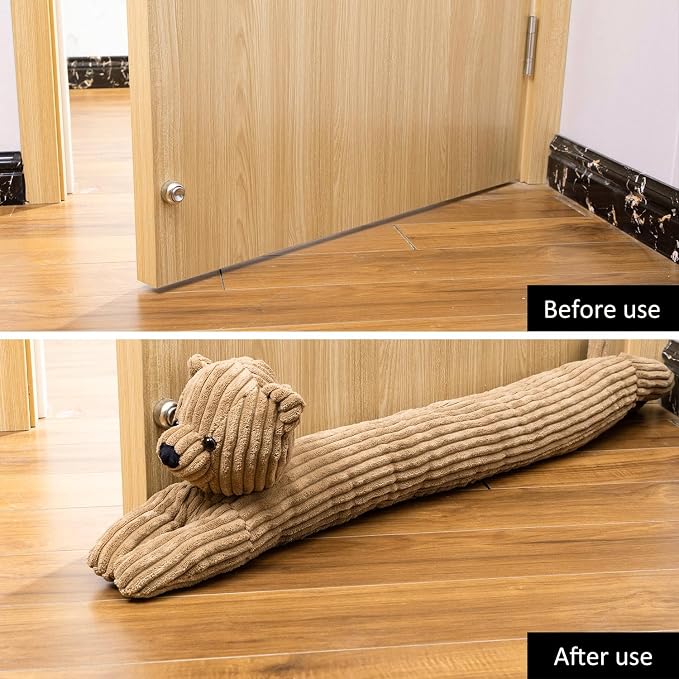 SWISSELITE 36 Inch Under Door Stopper, Decorative Door Noise Blocker | Weighted - Image 5