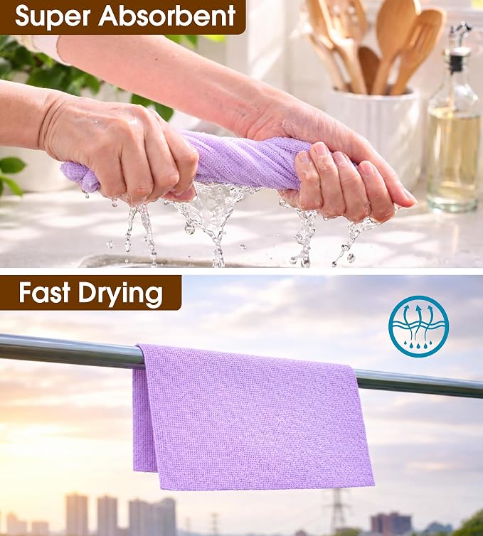 KitchLife Microfiber Cleaning Cloth Roll, 100 Pack - Image 8