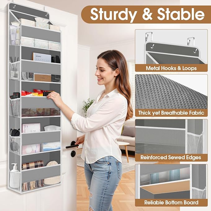 Over The Door Organizer Storage behind Door Hanging Organizer - Image 6