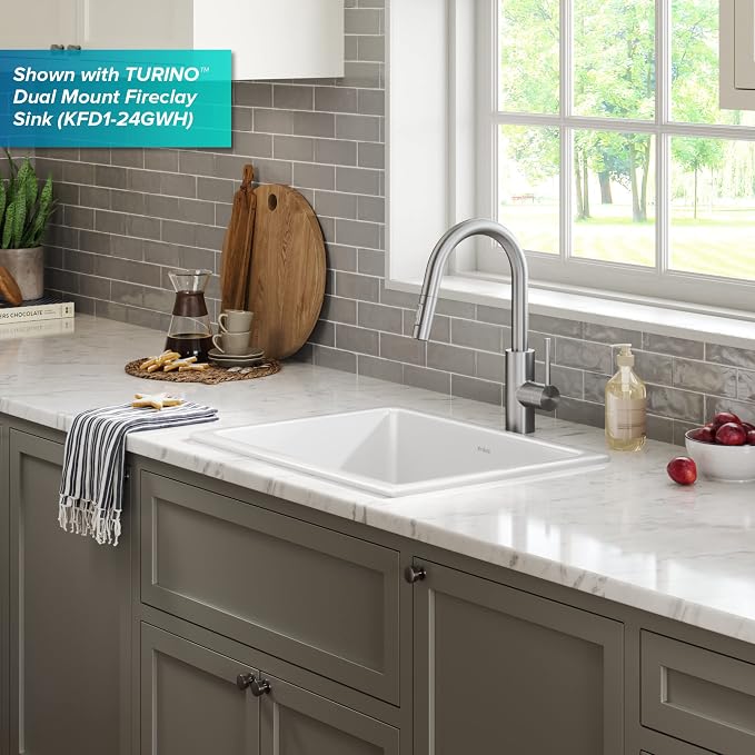 KRAUS Spot Free Stainless Steel Pull Down Kitchen Faucet KPF-2620SFS | - Image 12
