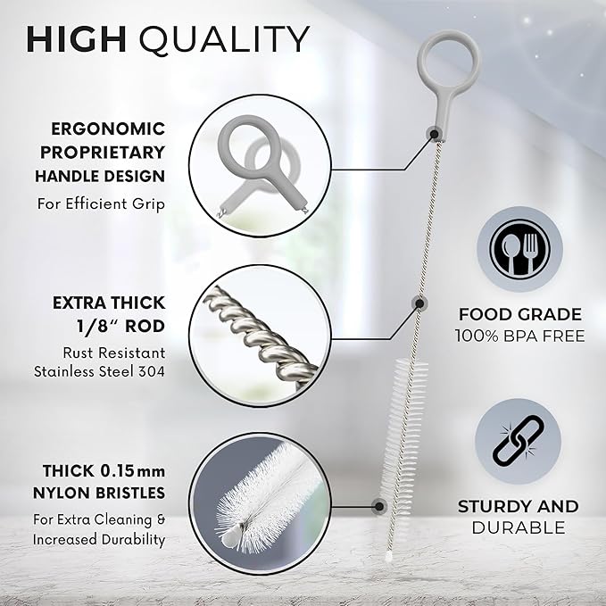 Buenalife Heavy Duty Cleaning Brushes Set of 8 - Image 3