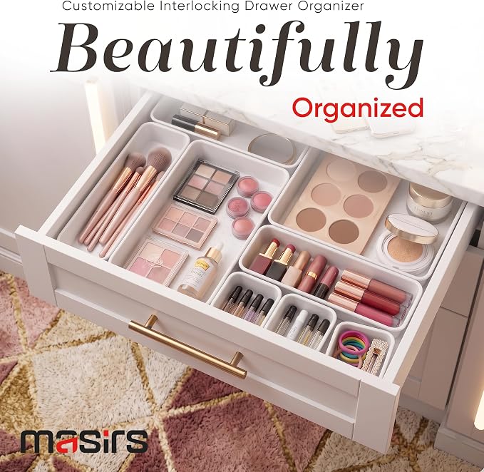 Masirs Interlocking Drawer Organizer Bins - Image 8