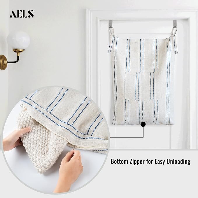 AELS Farmhouse Hanging Laundry Hamper - Image 2