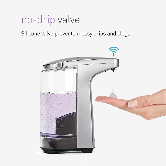 simplehuman 8 oz. Touch-Free Sensor Liquid Soap Pump Dispenser - Image 6