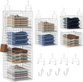 Hanging Closet Organizer, 4 Tier Metal Closet Organizers and Storage by Orapoke