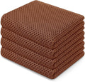 Homaxy 100% Cotton Waffle Weave Kitchen Dish Towels 4-Pack, Caramel | 13 x 28 by Homaxy