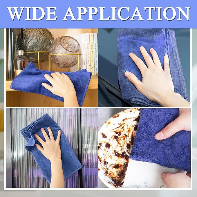 6 Pcs Extra Large Microfiber Cleaning Cloth, Microfiber Towels - Image 5