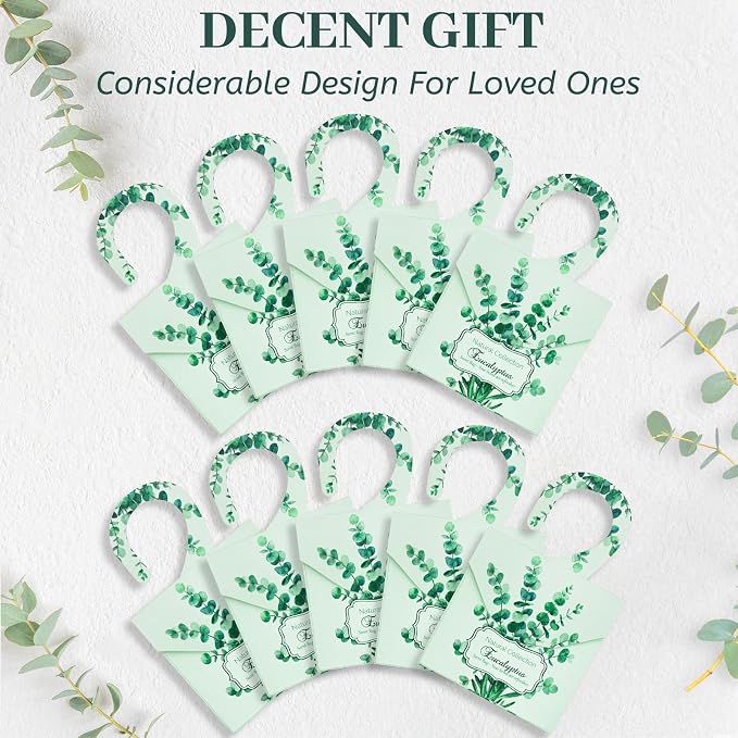 24Pcs Eucalyptus Sachets for Drawers and Closets, Natural Closet Freshener - Image 7