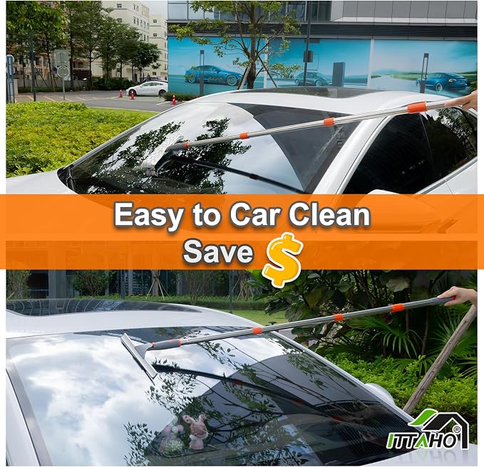 Squeegee for Window Cleaning, Extendable Window Cleaner for Car, Sliding Door - Image 7