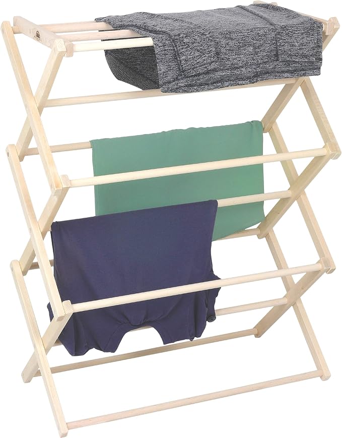 Premium American Maple Clothes Drying Rack - Image 9