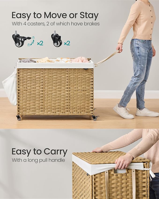 SONGMICS Rolling Laundry Hamper - Image 5