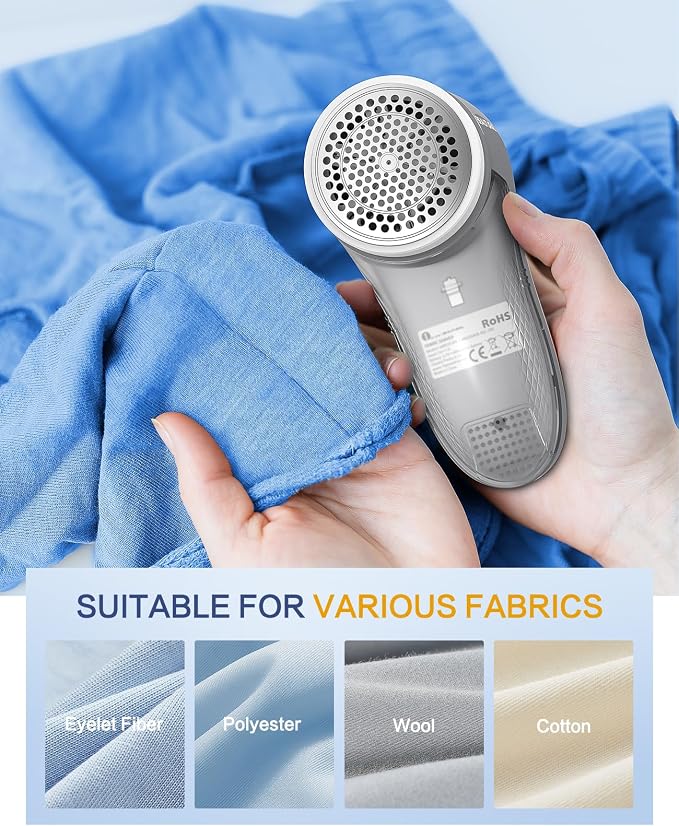 BEAUTURAL Fabric Shaver and Lint Remover, Rechargeable Sweater Defuzzer | - Image 6