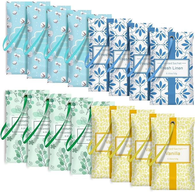 SCENTORINI Sachets for Drawers and Closets, Sachets Bags Gift Set, 16 Pack by SCENTORINI