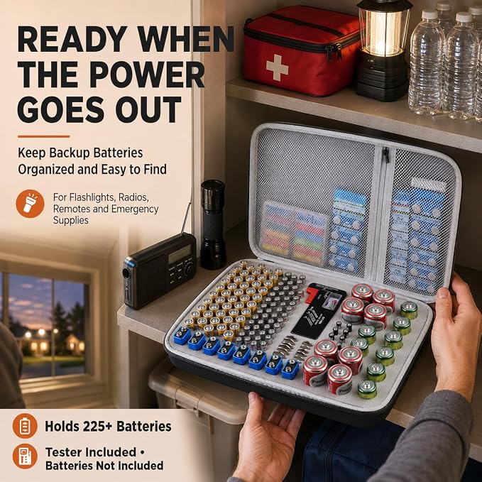 ALKOO 225+ Battery Organizer Storage Case - Image 8