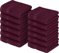Utopia Towels 12 Pack Premium Wash Cloths, 12x12 in, 100% Cotton, Burgundy | by Unknown