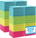 HOMEXCEL 200PK Microfiber Cleaning Cloth, Cleaning Rag by HOMEXCEL