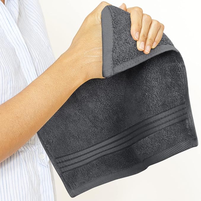 Utopia Towels 12 Pack Premium Wash Cloths, 12x12 in, 100% Cotton, Gym & Face - Image 4