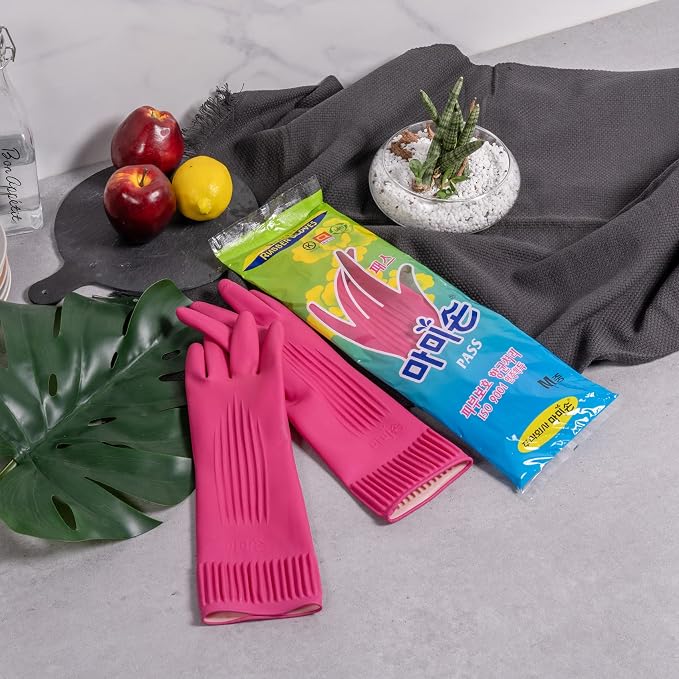 MAMISON Pass Quality Non-Slip Reusable Rubber Gloves. Kitchen & Cleaning House - Image 8