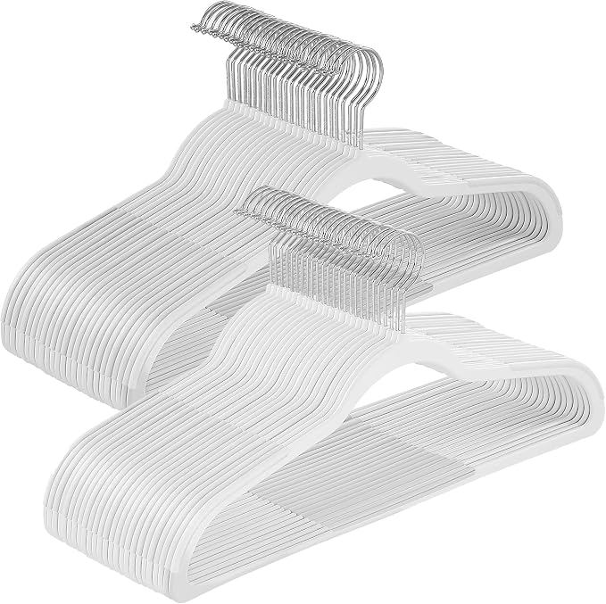 SONGMICS Plastic Clothes Hangers, Space-Saving | 0.2 Inches Thick, 17.7 Inches by Unknown
