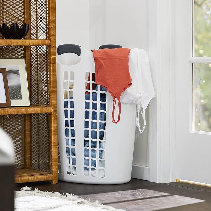 Gracious Living 4 Pack Easy Carry Flex Hamper, Large 87.5L Laundry Basket - Image 5