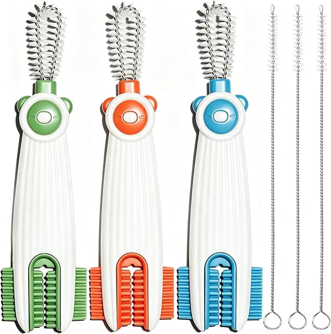 3-in-1 Cup Lid Gap Cleaning Brush Set by ARISENODirect