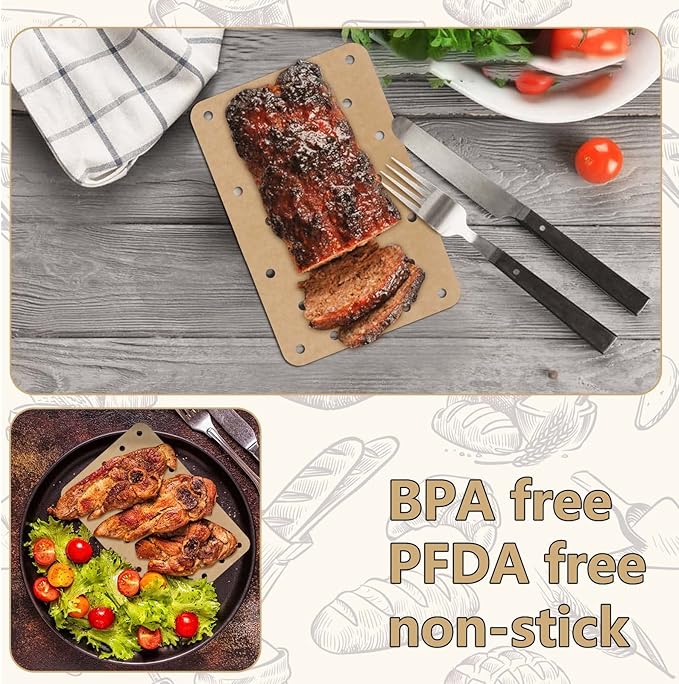 200 Sheets Air Fryer Disposable Paper Liner Compatible with Ninja DZ201/DZ401 Dual Airfryer Baking,Rectangular Perforated Parchment Paper Double Basket Air Fryers Accessories