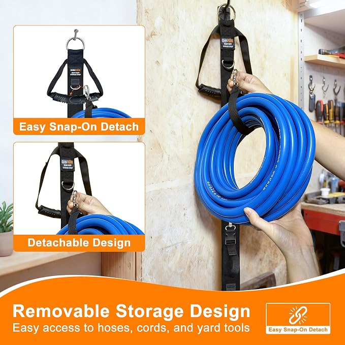 Extension Cord Organizer with 5 Detachable straps | 2 PCS Extension Cord Holder - Image 4