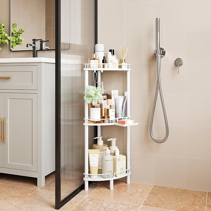 ELYKEN Corner Shower Caddy, 3 Tier Stainless Steel Shower Organizer - Image 9