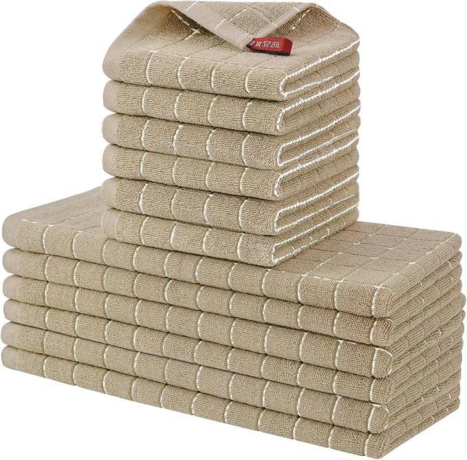 Homaxy Kitchen Towels and Dishcloths Set by Homaxy