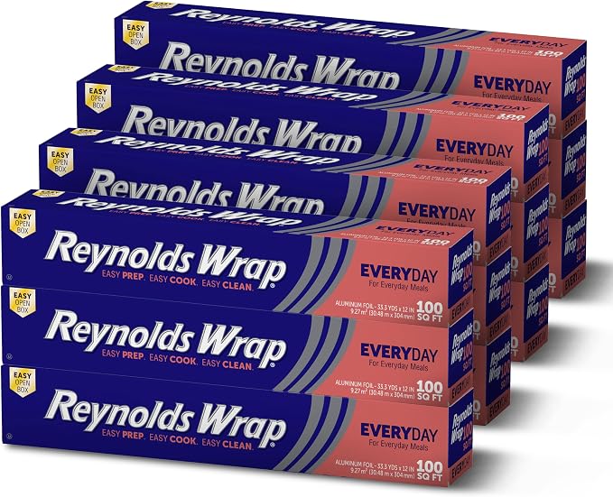 Reynolds Wrap Everyday Strength Aluminum Foil Roll, Freezer Safe and Grill Safe by ReynoldsConsumerProducts