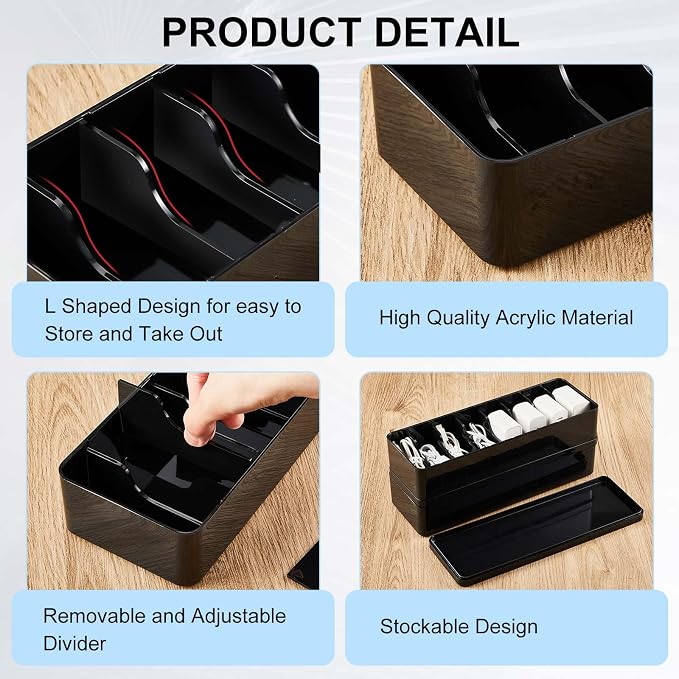 Tatuo 4-Pack Cord Organizer Box - Image 4